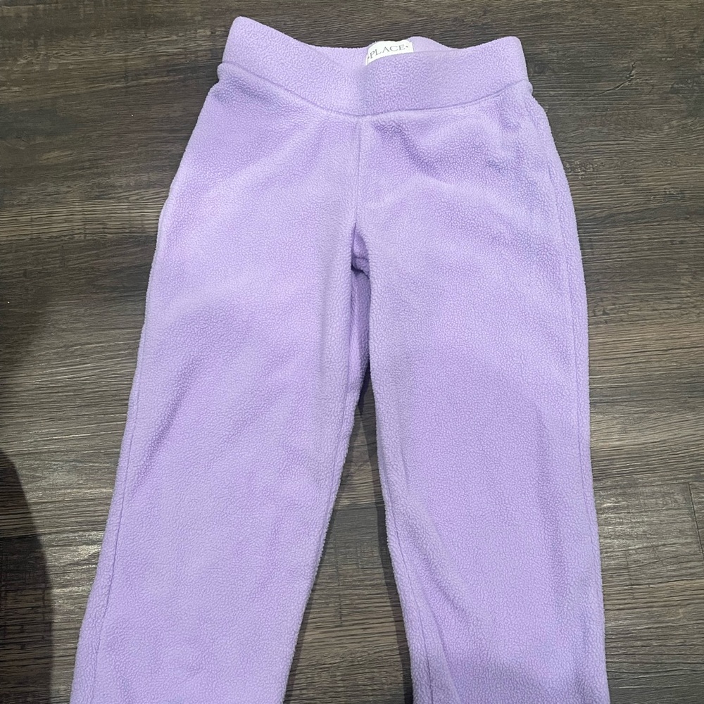 Fleece purple pants